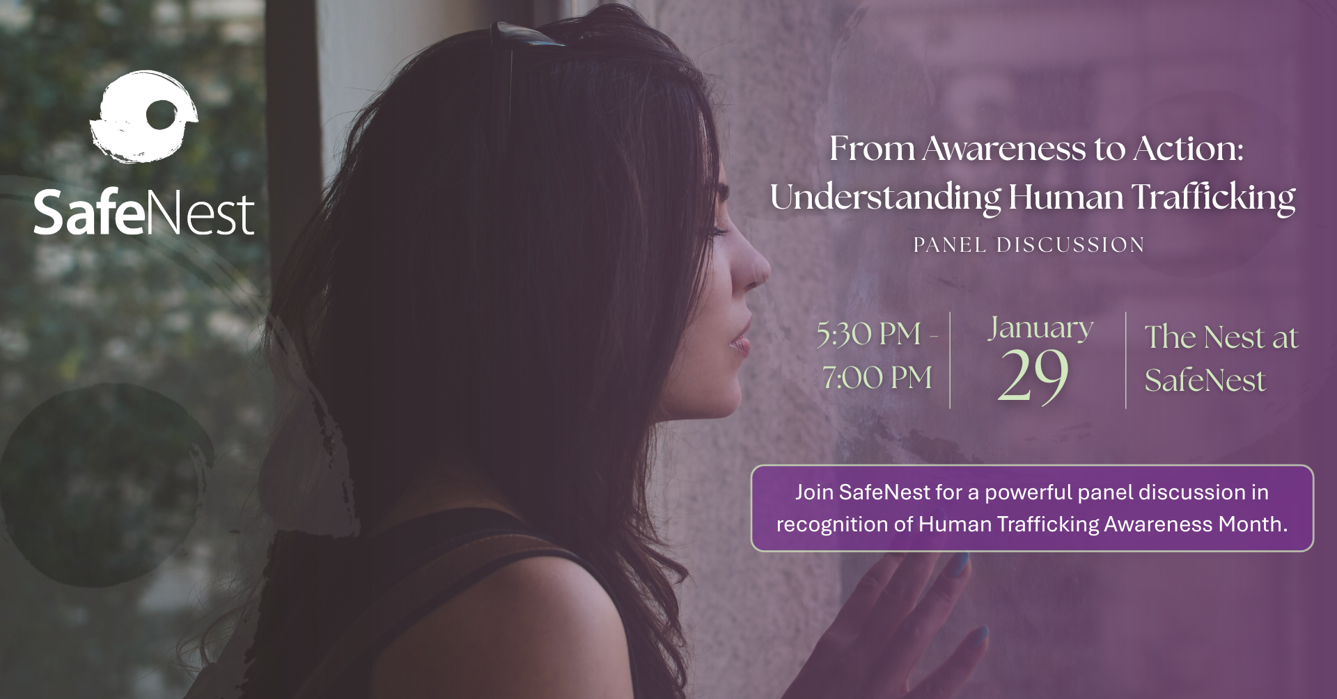 SafeNest Human Trafficking Panel